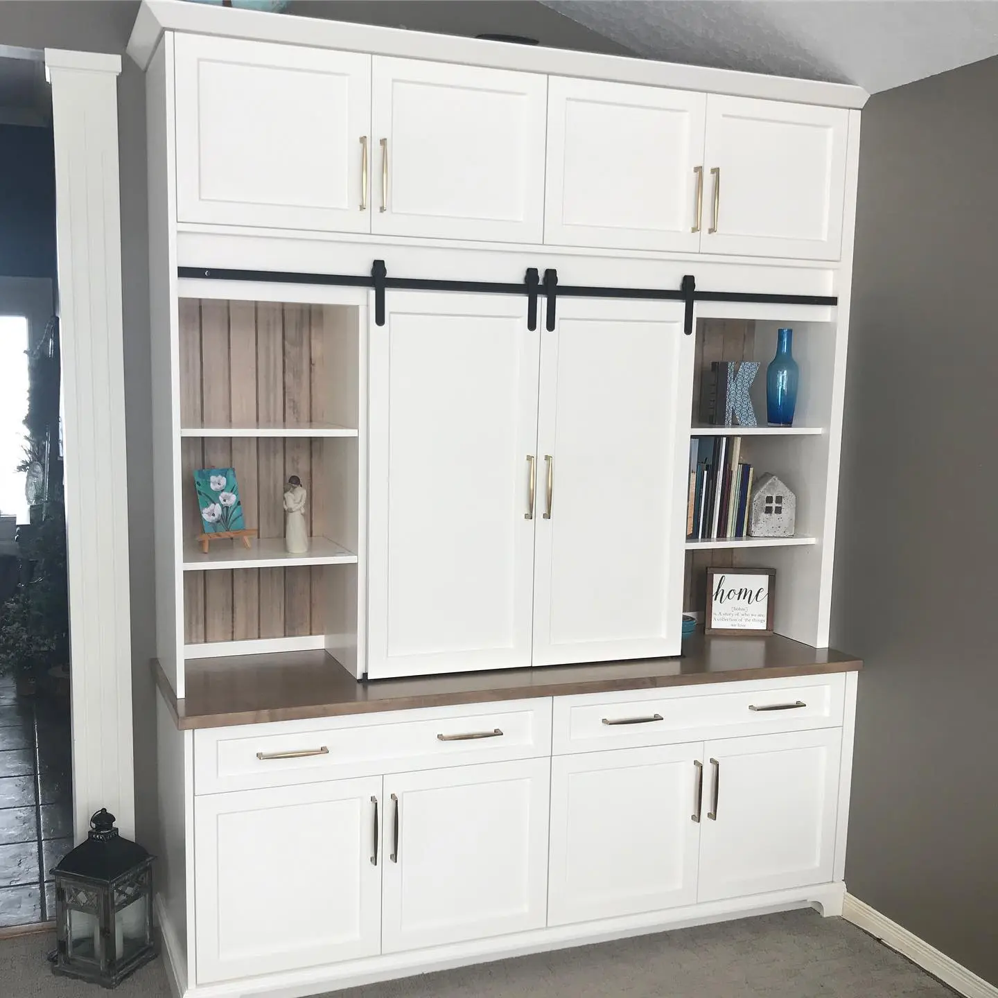 Built In with tv built in cabinetry by Heirlooms Custom Cabinetry