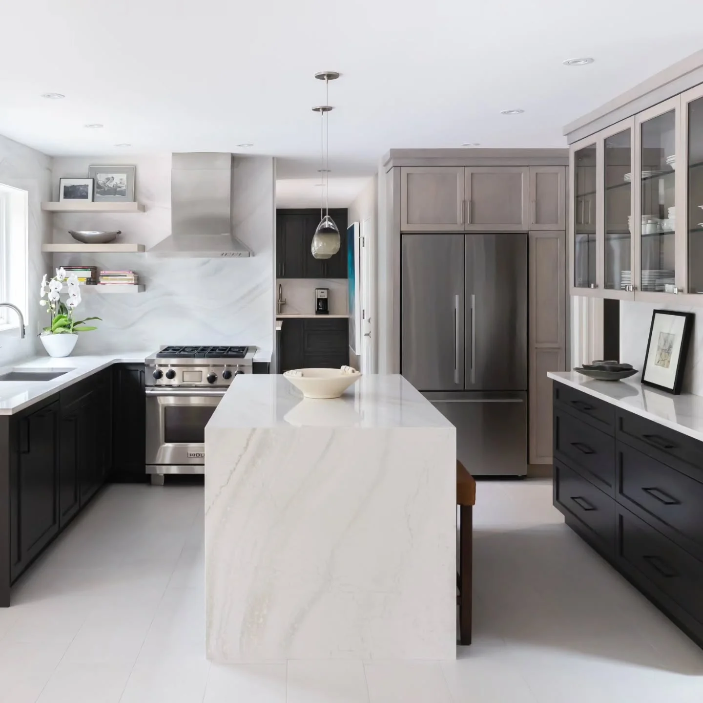 Clean-Line Beechwood Kitchen - Image 1