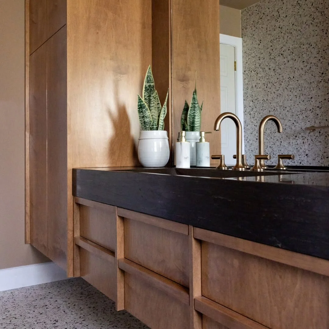Midcentury Floating Maple Vanity - Image 4