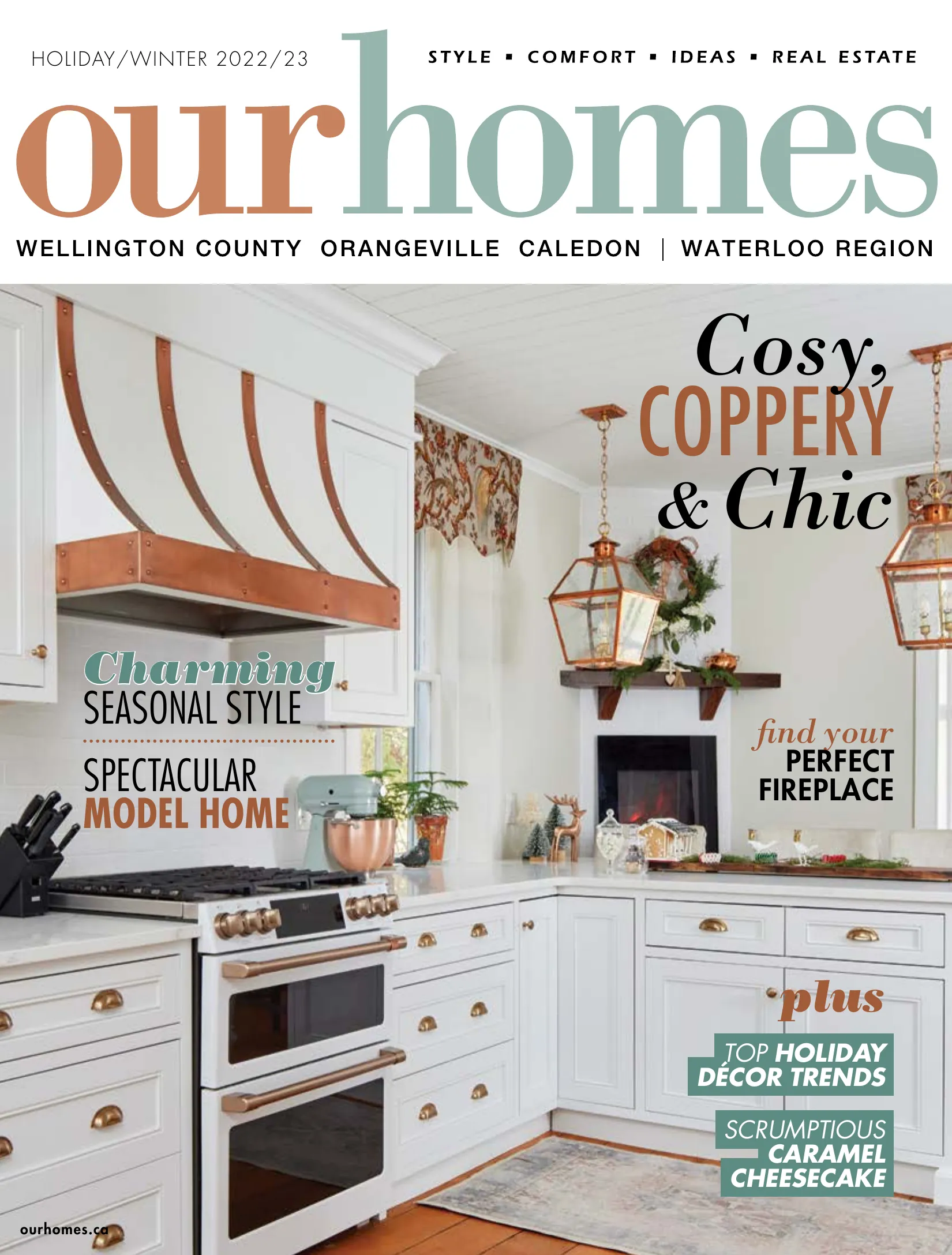 Our Homes Wellington County Holiday/Winter 2022 magazine cover